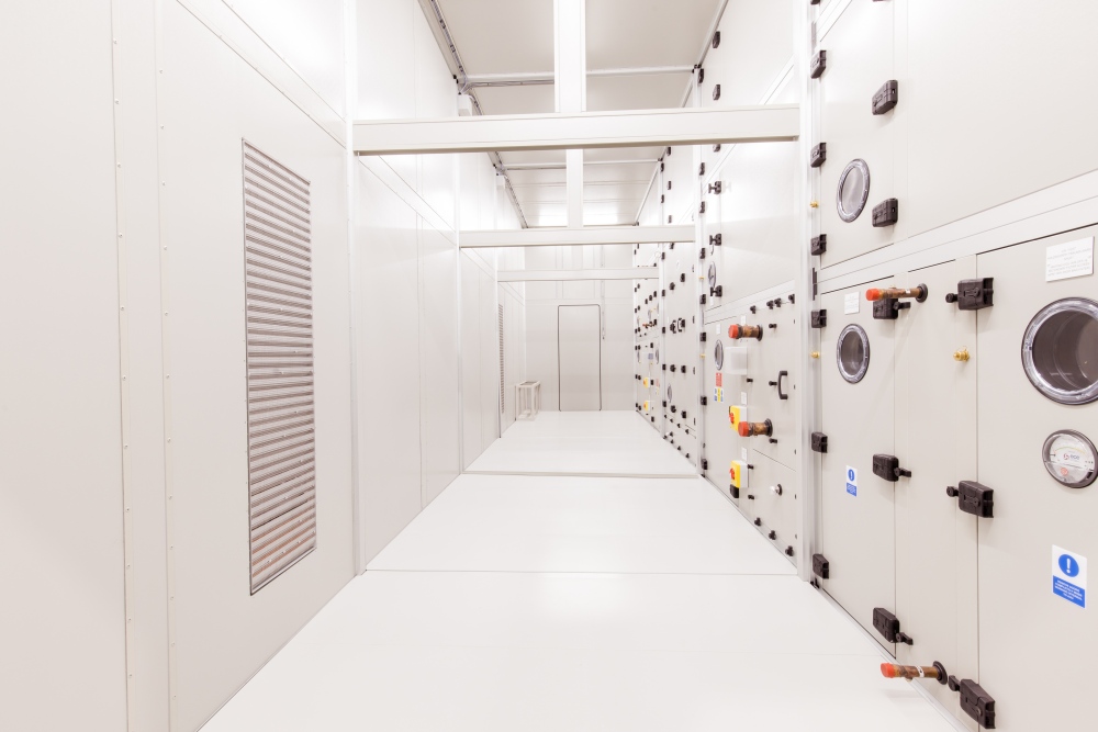 Figure 8: Service Corridors with Full Task Lighting and Emergency Exits